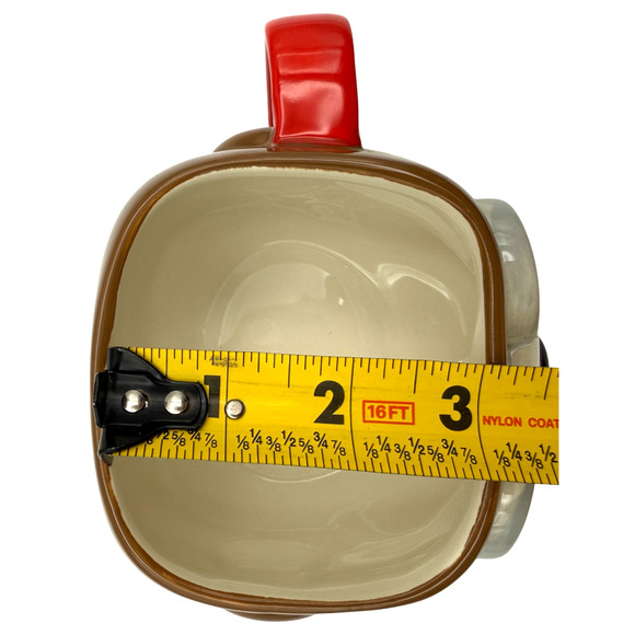 Snoopy Red Baron Mug Funko 2016 Peanuts Coffee Tea 3D Dog Face Aviator Goggles - Picture 8 of 8